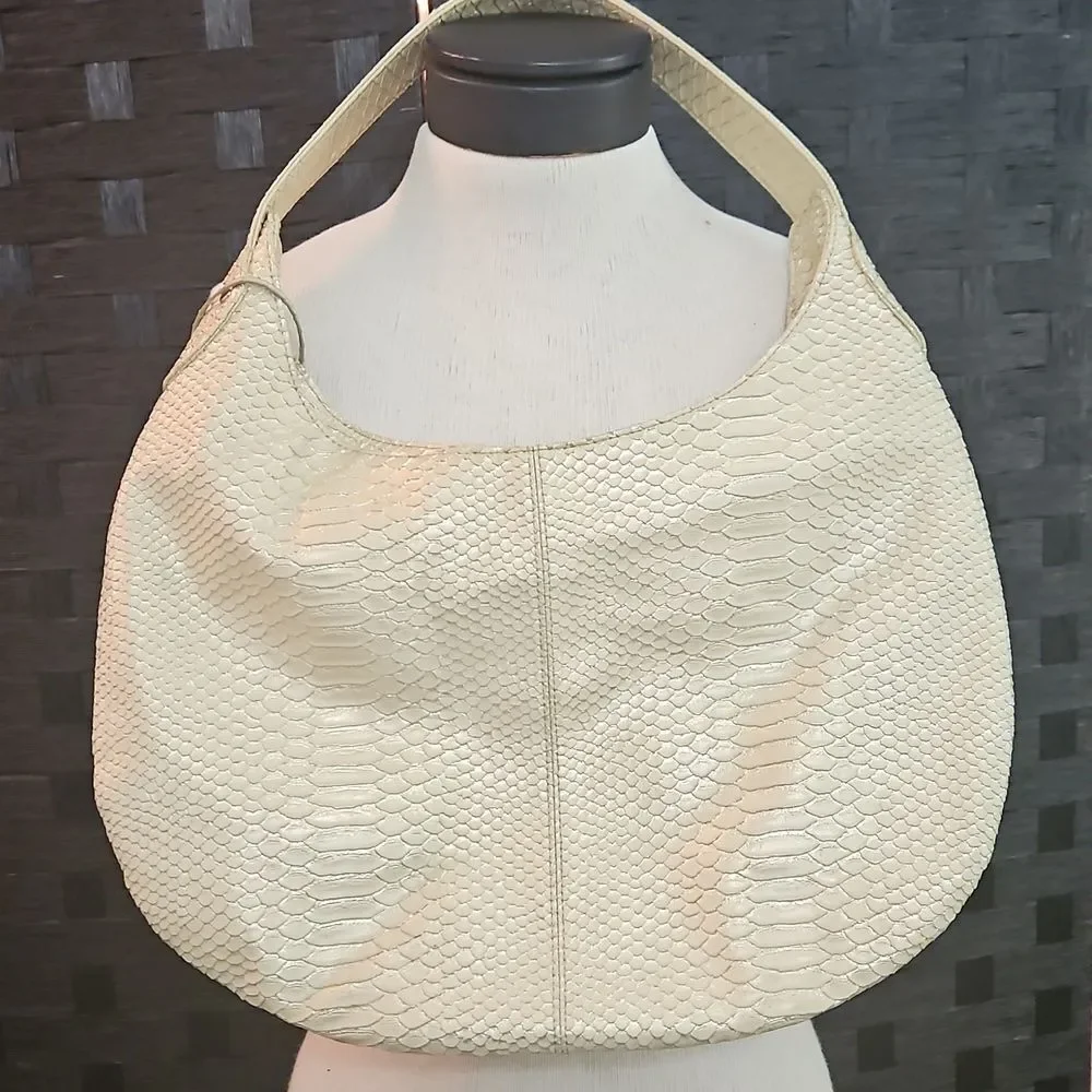 Devi Kroell for Target Metallic Gold Faux Snakeskin Hobo Women's Bag Purse